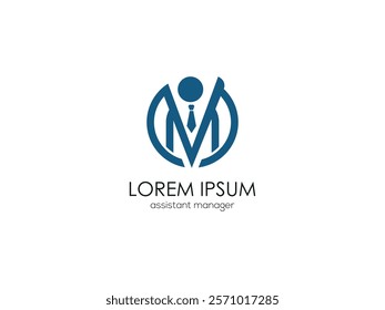 Assistant Manager logo Simple Elegant Flat Minimal Design