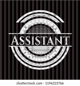 Assistant silvery shiny badge