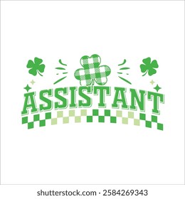 Assistant st patricks day profession design