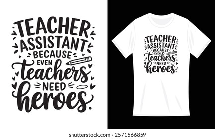 Assistant Teacher Minimalist typography t-shirt