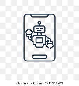 Assistant vector outline icon isolated on transparent background, high quality linear Assistant transparency concept can be used web and mobile