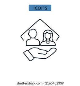 Assisted Living Icons  Symbol Vector Elements For Infographic Web