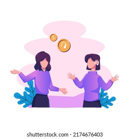 Assistive hearing device flat style illustration vector design