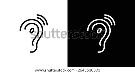 Assistive listening systems icon. Graphic Design vector icon. Ui Ux Icons