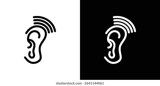 Assistive listening systems icon vector simple element illustration editable