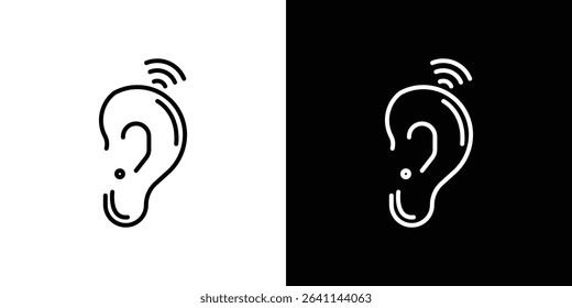 Assistive listening systems icon vector simple element illustration editable
