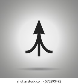 associated arrow icon 