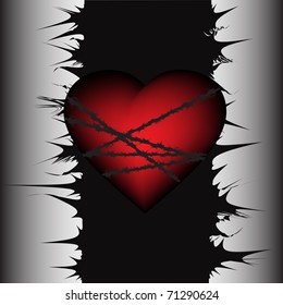 Associated heart, vector illustration, eps10