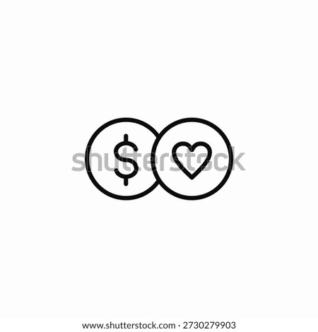 association finances icon sign vector