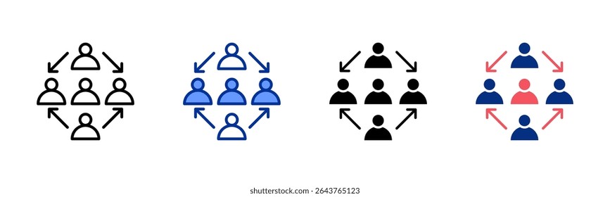 Association icon sheet multiple style collection