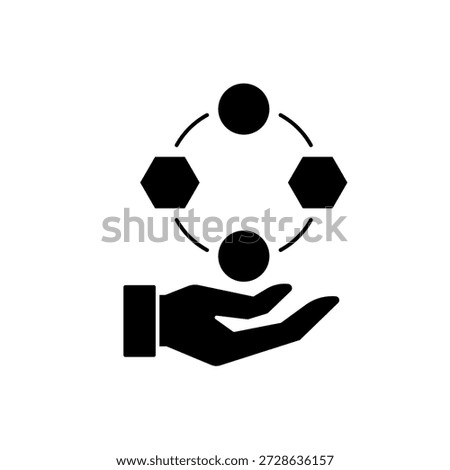 Association network and molecules hand outline editable stroke line drawing eps.