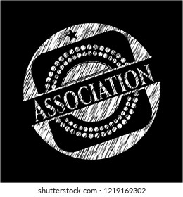 Association written with chalkboard texture
