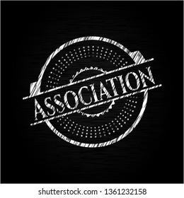 Association written with chalkboard texture