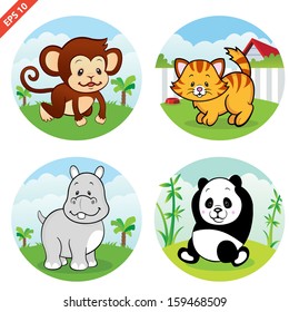 Assorted Animals Clipart 