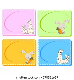 Assorted Baby Cards with a window inside. Set