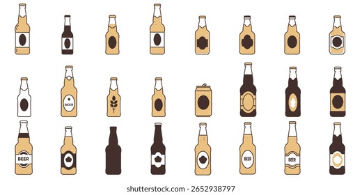 Assorted Beer Bottles and Can Icons