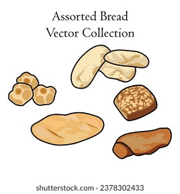 Assorted Bread Vector Style Collection