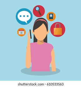 assorted cellphone applications related icons image 