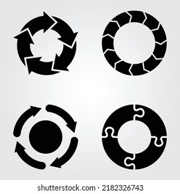 Assorted chart shapes icons,symbols and vectors,Can be used for web, print and mobile