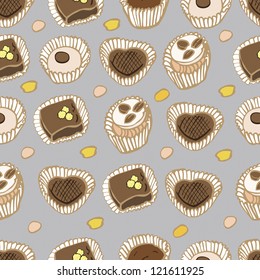 Assorted Chocolate background