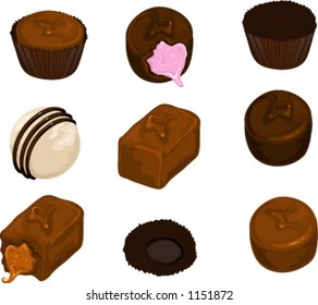 Assorted chocolate candy