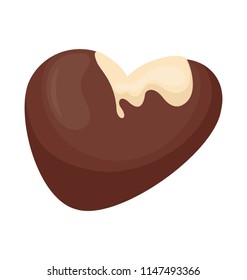 
An assorted chocolate truffle candy flat icon vector 
