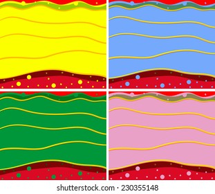 Plantillas de fondo coloridas y variadas