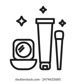 Assorted Cosmetics Icon Ideal for Beauty and Skincare Collections