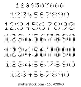 Assorted dotted numbers set