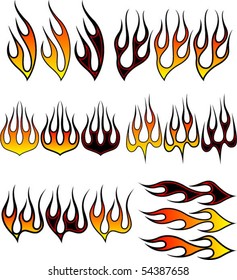 Assorted flame graphics