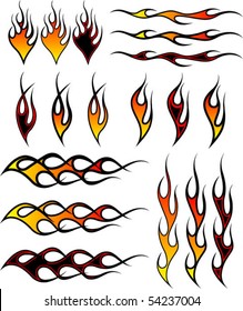 Assorted flames