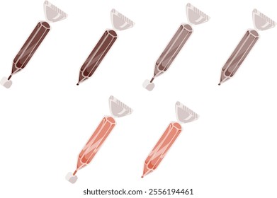Assorted Flavor Colorful Chocolate Pens