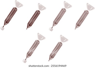 Assorted Flavor Colorful Chocolate Pens