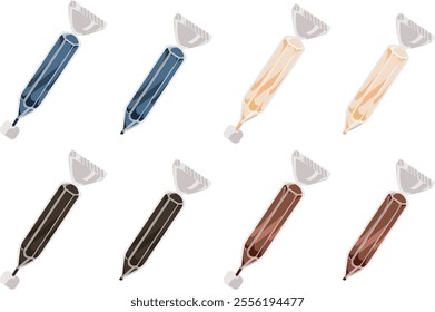 Assorted Flavor Colorful Chocolate Pens