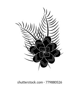 assorted flowers emblem wild icon image 