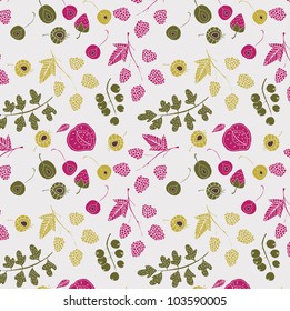 Assorted Fruits and Berries Deco Tile