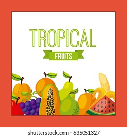 assorted fruits emblem image 