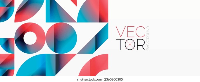 Assorted geometric shapes unite in a minimalistic abstract backdrop, offering a versatile canvas for contemporary design for digital designs, presentations, website banners, social media posts