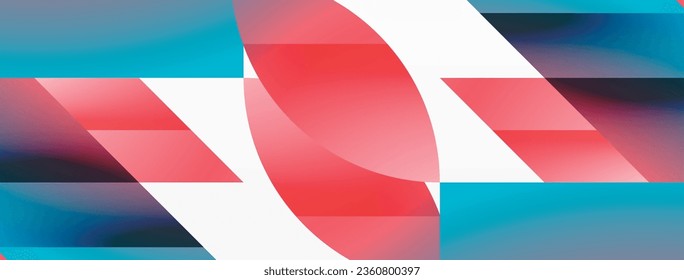 Assorted geometric shapes unite in a minimalistic abstract backdrop, offering a versatile canvas for contemporary design for digital designs, presentations, website banners, social media posts