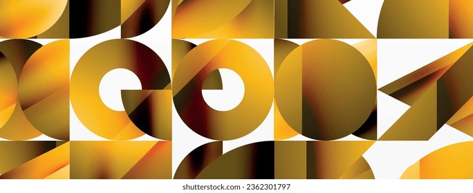 Assorted geometric shapes unite in a minimalistic abstract backdrop, offering a versatile canvas for contemporary design for digital designs, presentations, website banners, social media posts