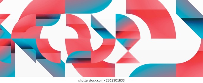 Assorted geometric shapes unite in a minimalistic abstract backdrop, offering a versatile canvas for contemporary design for digital designs, presentations, website banners, social media posts