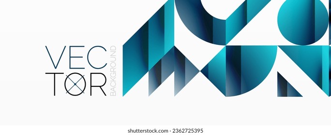 Assorted geometric shapes unite in a minimalistic abstract backdrop, offering a versatile canvas for contemporary design for digital designs, presentations, website banners, social media posts