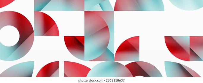 Assorted geometric shapes unite in a minimalistic abstract backdrop, offering a versatile canvas for contemporary design for digital designs, presentations, website banners, social media posts