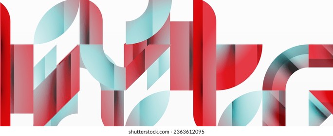 Formas geométricas variadas se unen en un fondo abstracto minimalista, ofreciendo un lienzo versátil para el diseño contemporáneo para diseños digitales, presentaciones, banners de sitios web, publicaciones en medios sociales