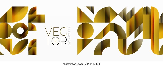 Assorted geometric shapes unite in a minimalistic abstract backdrop, offering a versatile canvas for contemporary design for digital designs, presentations, website banners, social media posts