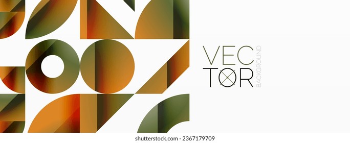 Assorted geometric shapes unite in a minimalistic abstract backdrop, offering a versatile canvas for contemporary design for digital designs, presentations, website banners, social media posts