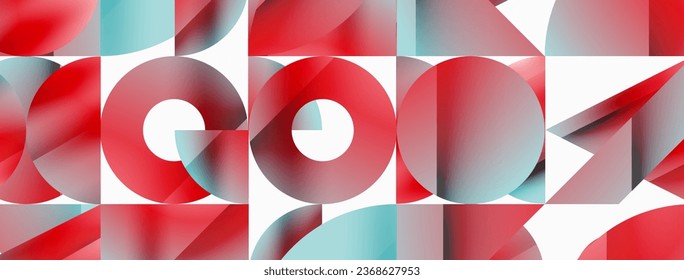 Formas geométricas variadas se unen en un fondo abstracto minimalista, ofreciendo un lienzo versátil para el diseño contemporáneo para diseños digitales, presentaciones, banners de sitios web, publicaciones en medios sociales
