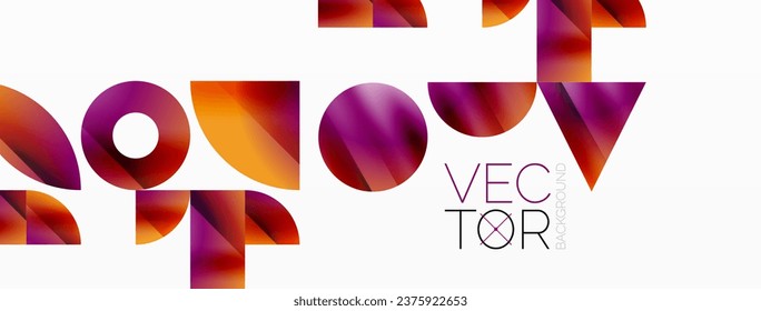 Assorted geometric shapes unite in a minimalistic abstract backdrop, offering a versatile canvas for contemporary design for digital designs, presentations, website banners, social media posts