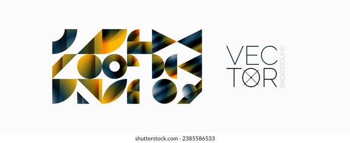 Assorted geometric shapes unite in a minimalistic abstract backdrop, offering a versatile canvas for contemporary design for digital designs, presentations, website banners, social media posts