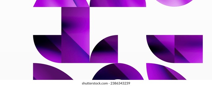 Assorted geometric shapes unite in a minimalistic abstract backdrop, offering a versatile canvas for contemporary design for digital designs, presentations, website banners, social media posts